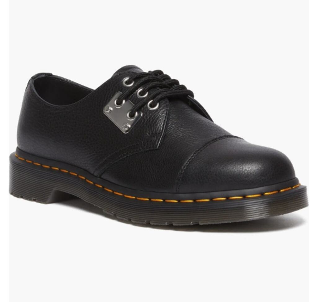 Dr. Martens Black 1461 Combs Cap Toe Derby Lace Up Loafers Woman's 8 / Men's 7